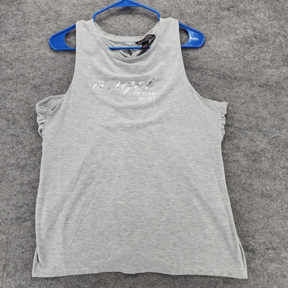 Victoria Secret Shirt Womens Medium Sleeveless Gray